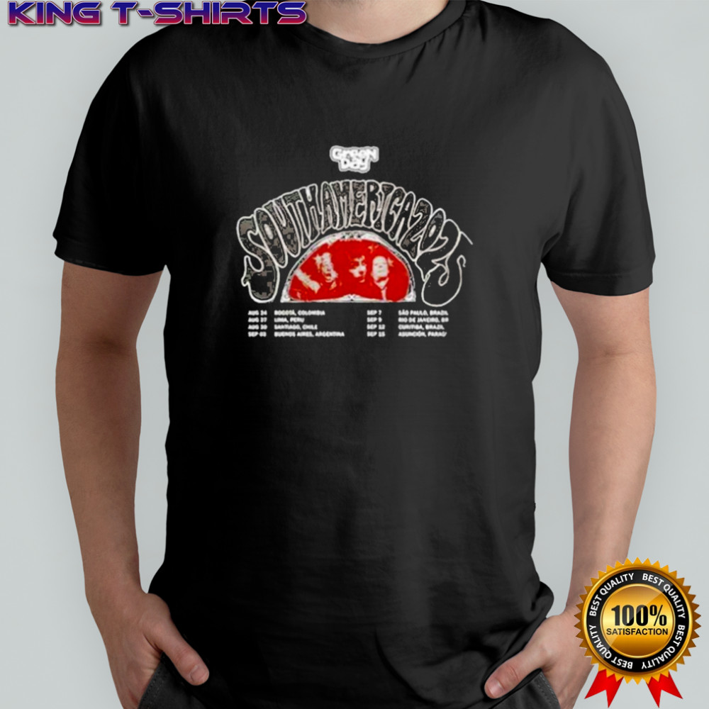 Green Day South America Tour On August 24-September 15 2025 The Saviors Tour Argentina At Huracan Stadium Buenos Aires T-shirt