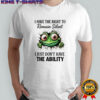 Green frog I have the right to remain silent i just don’t have the ability shirt