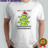 Grinch santa hat you can just supercalifuckilistic kissmyassadocious Christmas shirt
