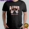 H-town hand skeleton hold it down Houston Astros shirt