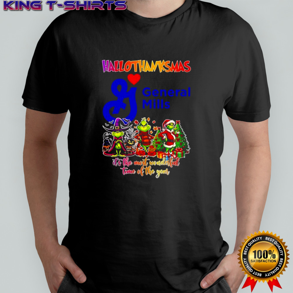 Happy Hallothanksmas General Mills x Grinch it’s the most wonderful time of the year shirt