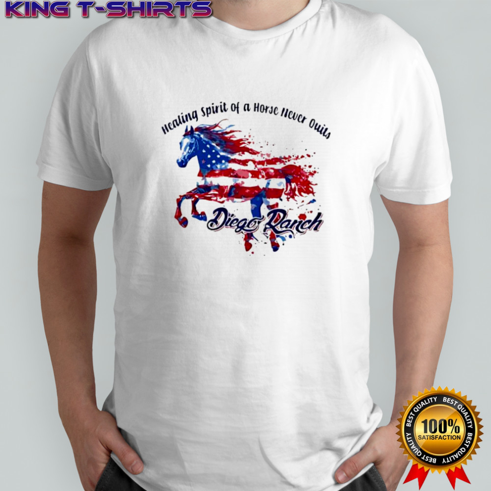 Healing Children and Veterans Diego Ranch horse shirt