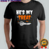 He’s My Treat Funny Skeleton Halloween Matching Couples shirt