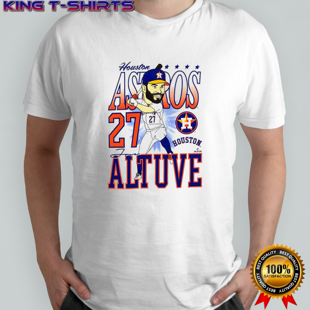 Houston Astros José Altuve 27 Caricature cartoon shirt