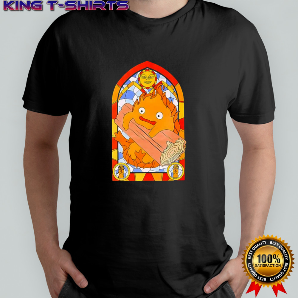 Howl’s Moving Castle Calcifer Stained Glass shirt