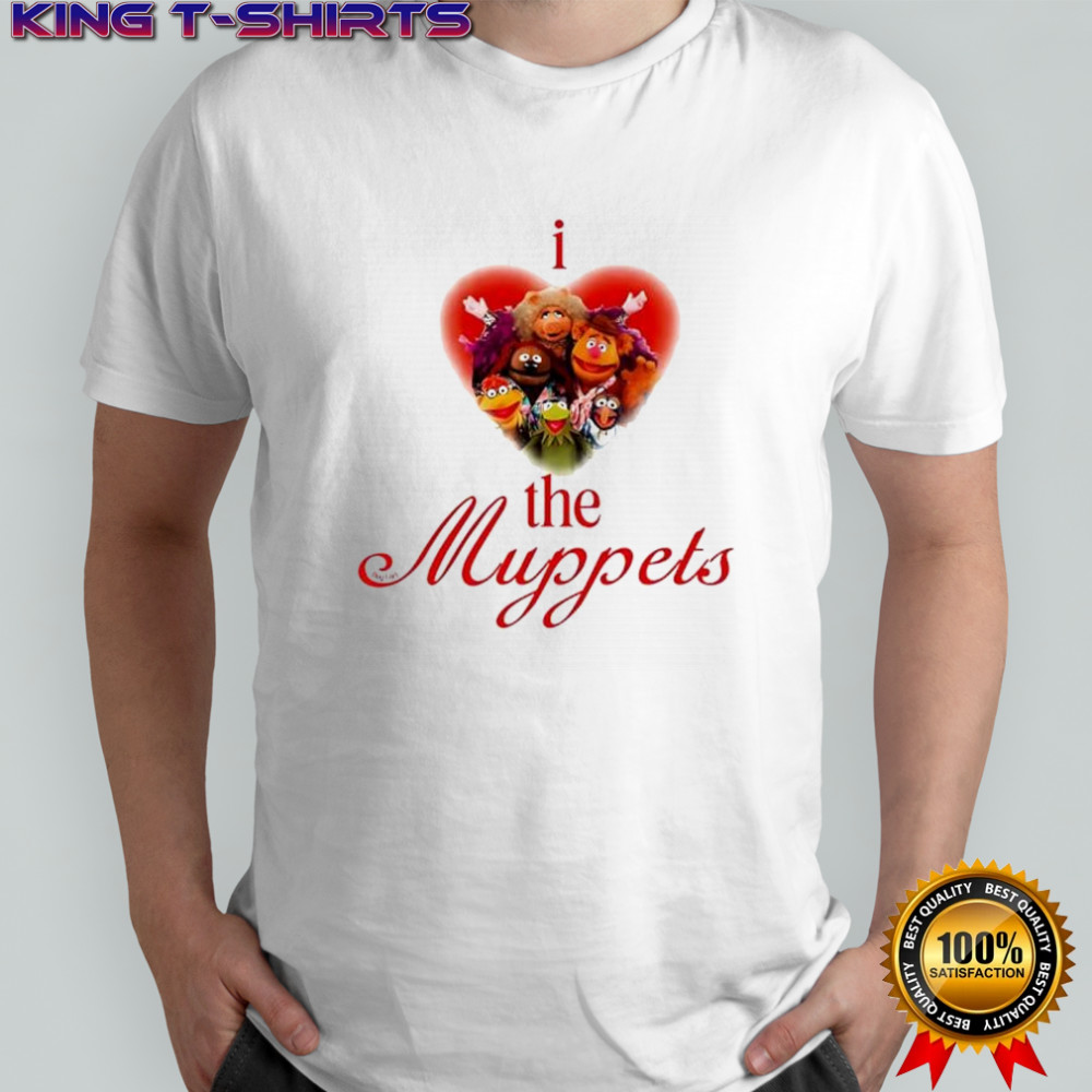 I Love The Muppets Kermit Miss Piggy Fozzie Bear Animal shirt