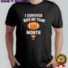 I Survived Rate My Team Month Fantasy Football Trophy shirt