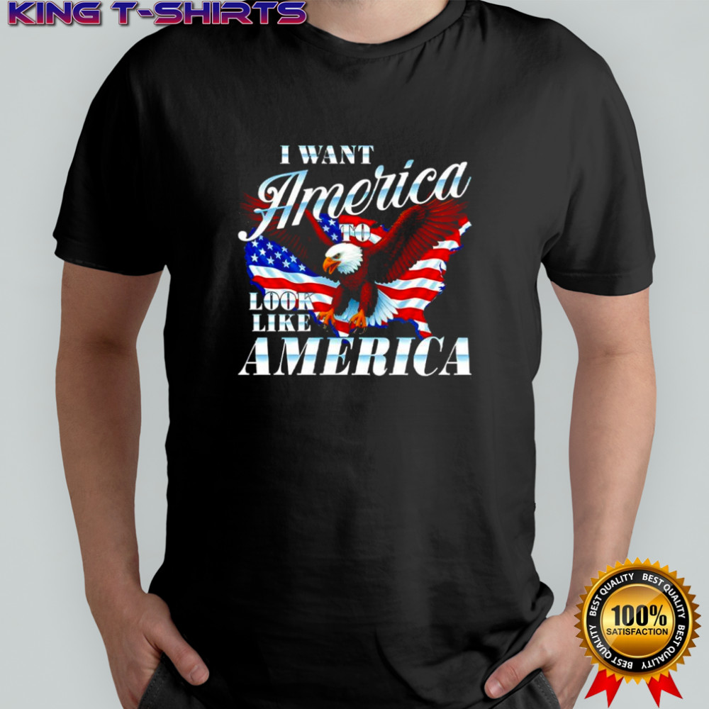 I Want America to look like America American Map shirt