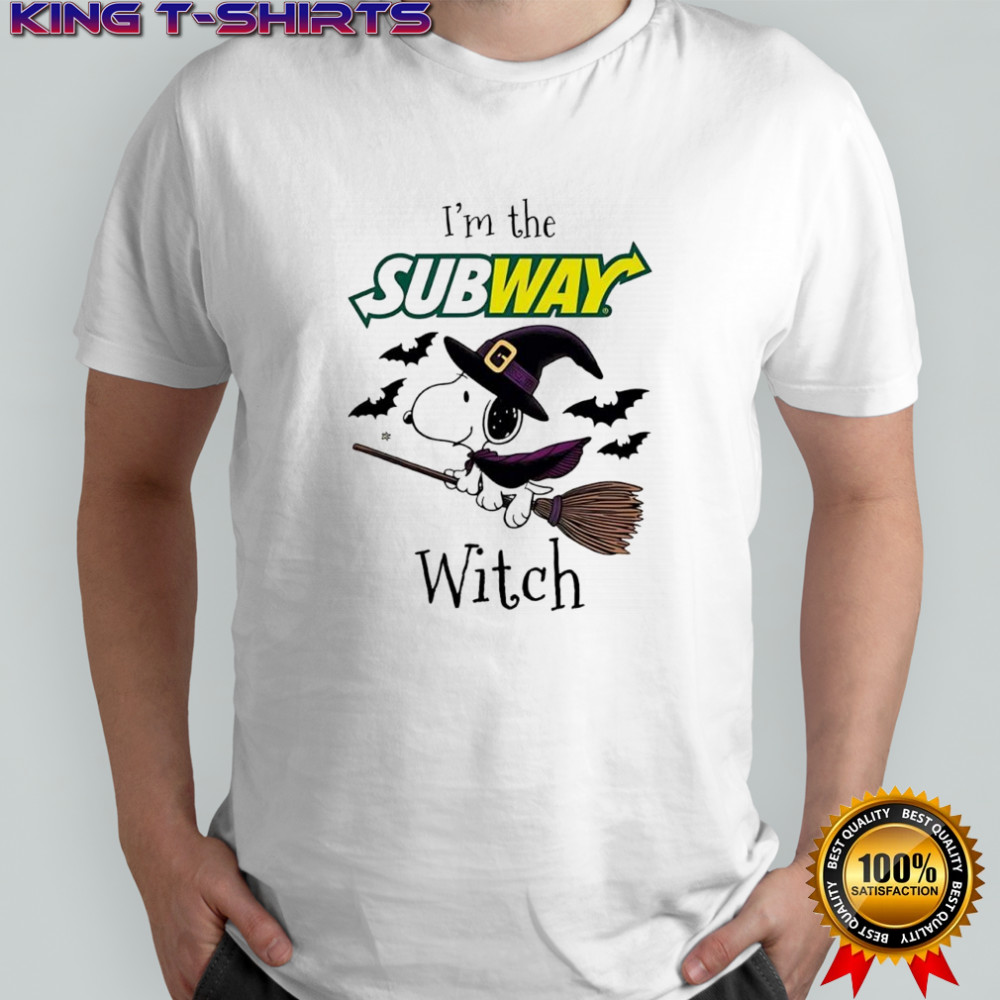 I’m the Subway Snoopy Witch Halloween shirt