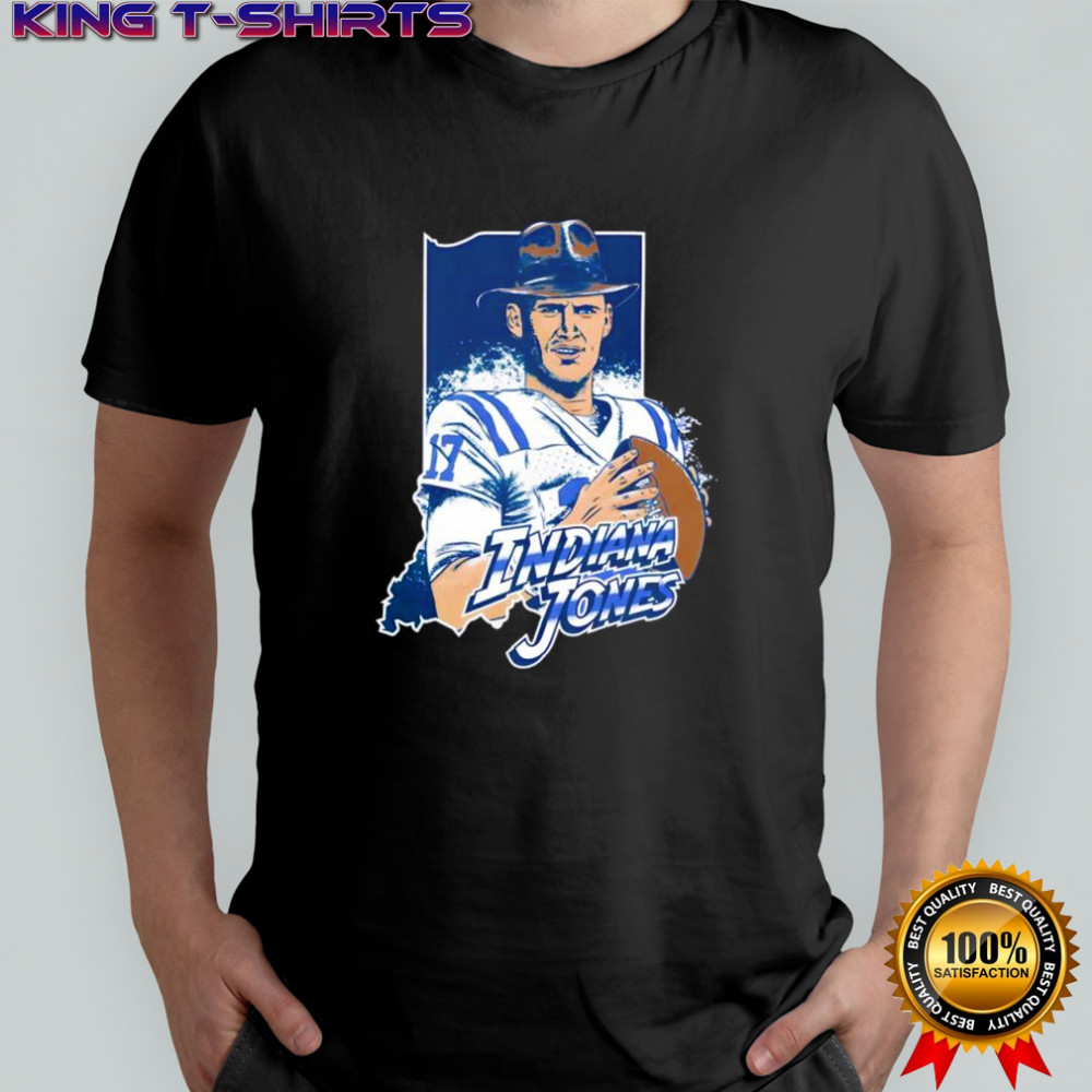 Indiana Jones Daniel Jones Indianapolis Colts cartoon shirt