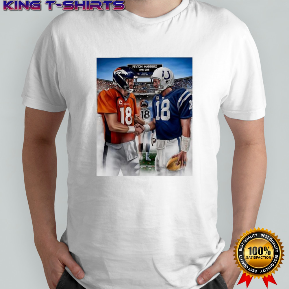 Indianapolis Colts vs Denver Broncos NLF Peyton Manning number 18 shirt