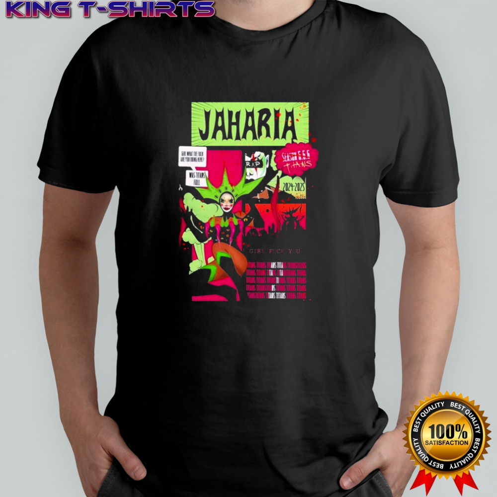 Jaharia Titians Season 666 2024 2025 Girl Fuck You T-shirt