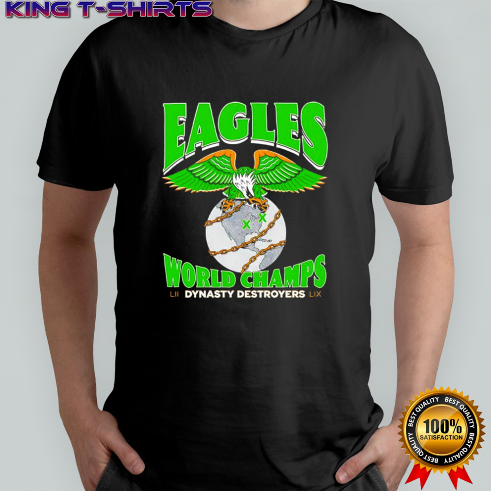 Jalen Hurts Dynasty Destroyers World Champs Super Bowl shirt