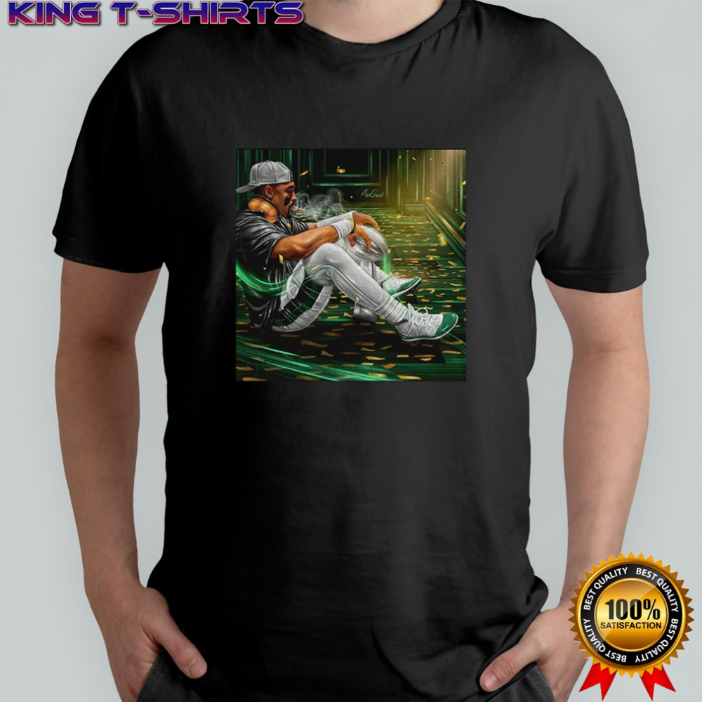 Jalen Hurts smoking Super Bowl Champ art shirt