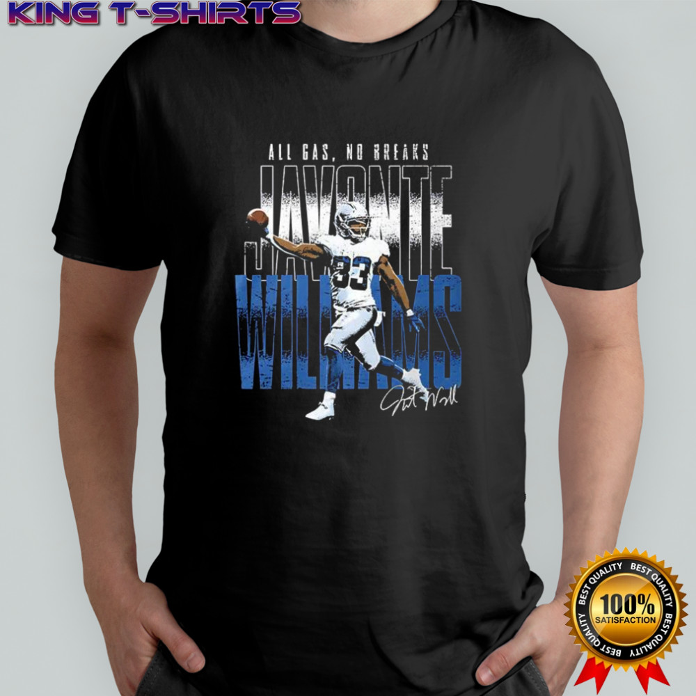 Javonte Williams Dallas all gas no breaks shirt