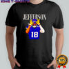 Jefferson 18 Vikings Football Player Graphic shirt