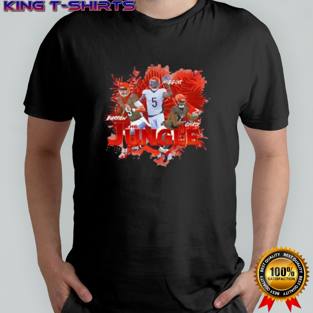 Joe Burrow Cincinnati The Jungle Trio graphic shirt