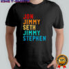 Jon Jimmy Seth Jimmy Stephen Free Speech shirt