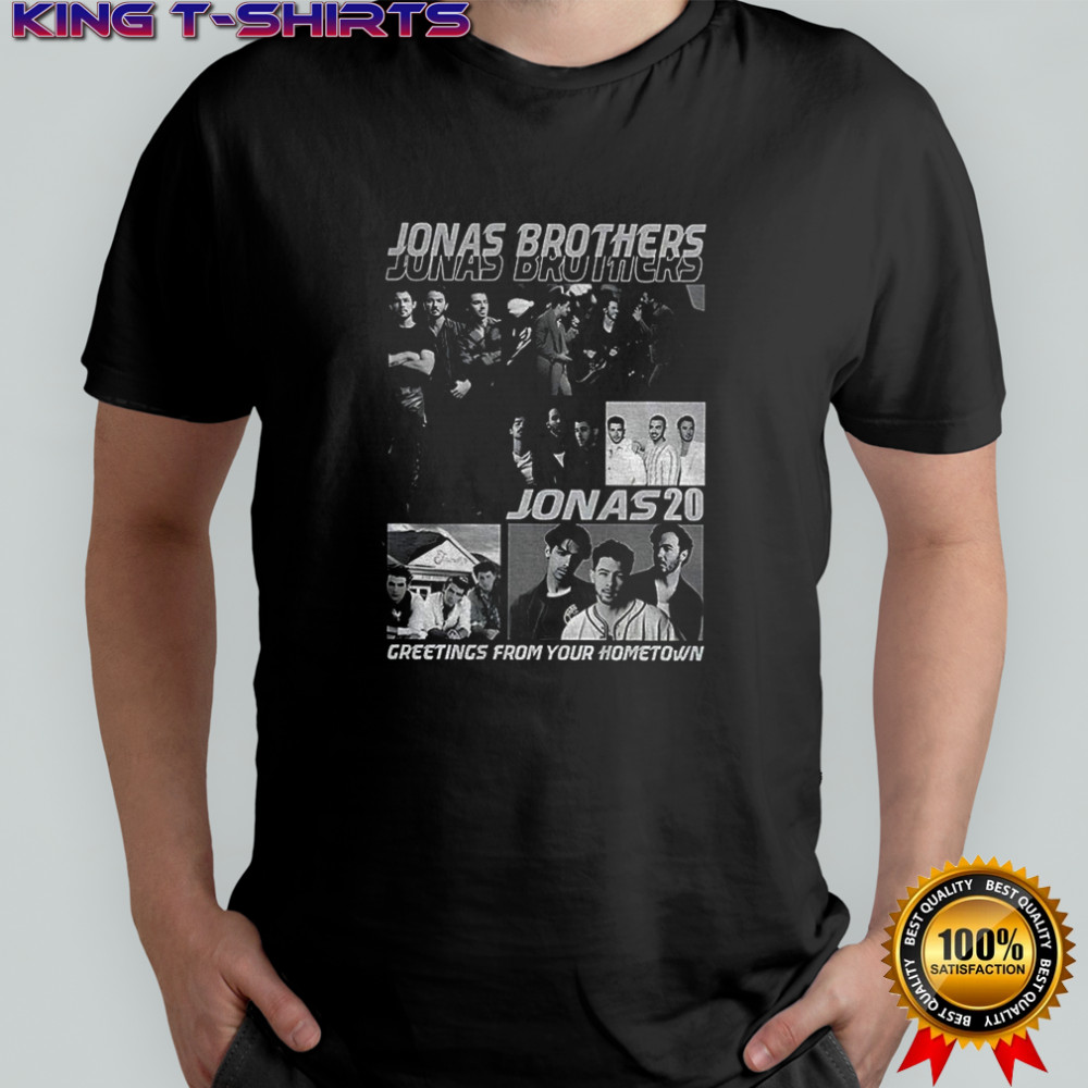 Jonas Brothers Jonas 20 greetings from your hometown concert 2025 shirt