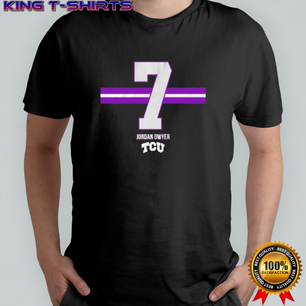 Jordan Dwyer 7 Stripe TCU Football shirt