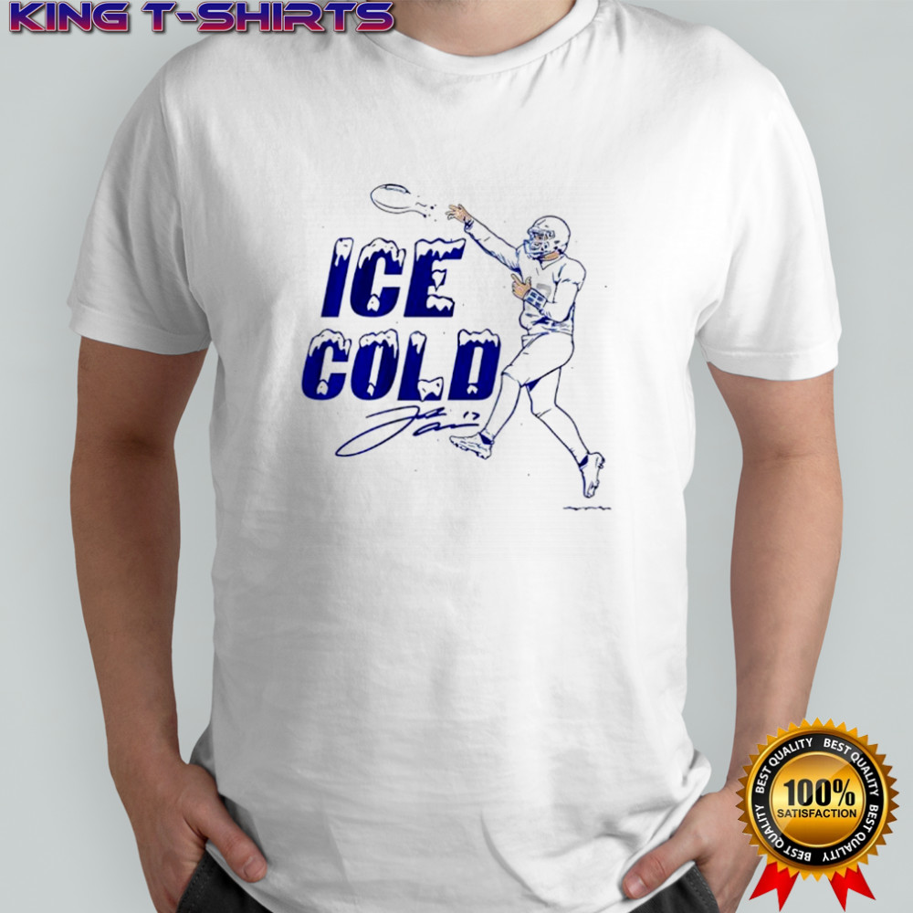 Josh Allen Buffalo Bills football Ice cold signature graphic shirt
