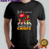 Just a woman who loves winter and Kansas City Chiefs vs Dr Seuss characters Abbey Road shirt