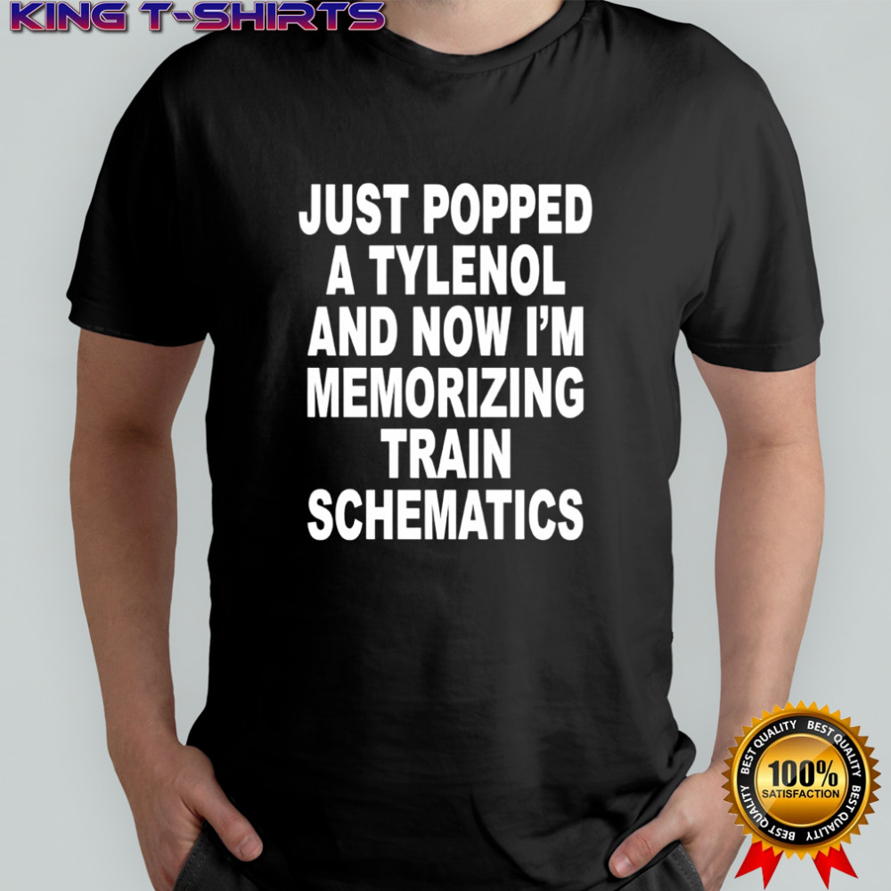 Just popped a tylenol and now i’m memorizing train schematics shirt