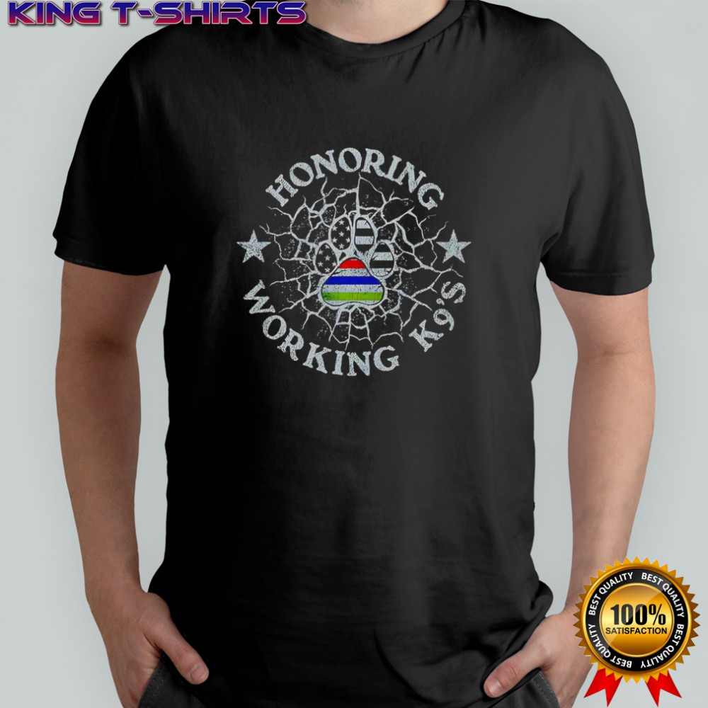 K9 Quilt of Honor dog paw shirt