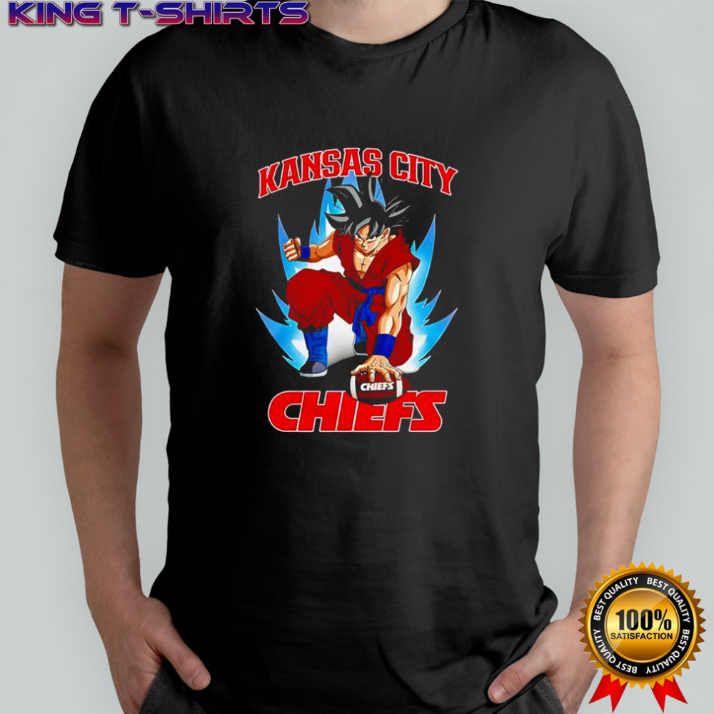 Kansas City Chiefs NFL featuring the Dragon Ball Goku Dragon Ball Z baseball shirt