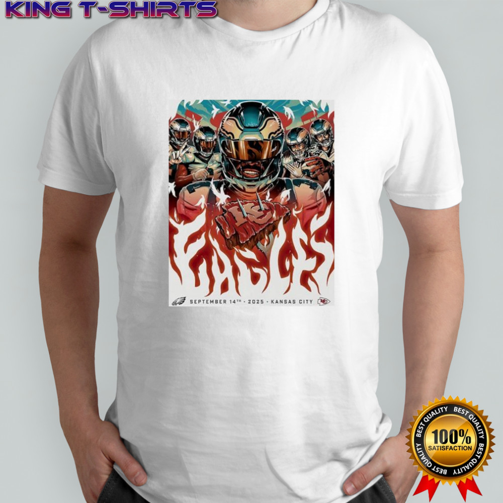 Kansas City Chiefs vs Philadelphia Eagles Gamedays comic shirt
