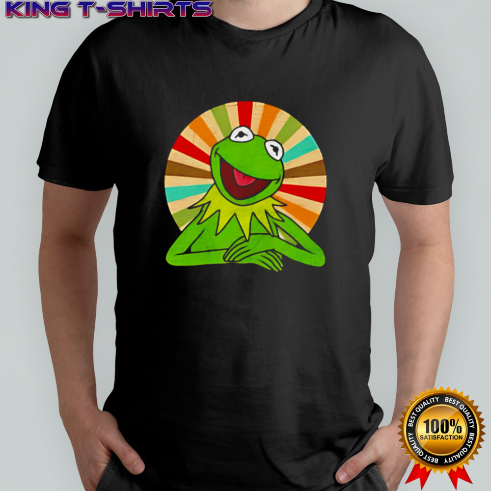Kermit The Frog Vintage Retro Stripes Muppets shirt