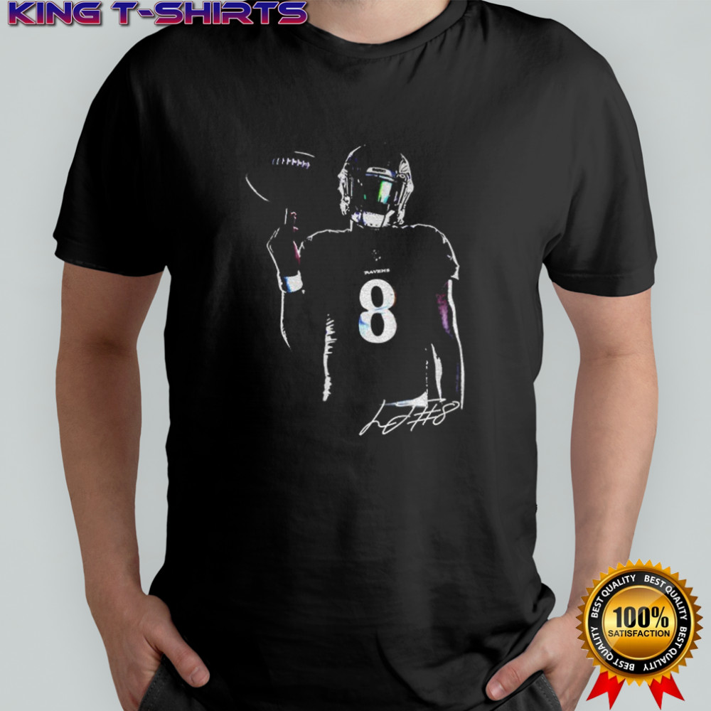 Lamar Jackson #8 Baltimore Football Vintage Graphic shirt