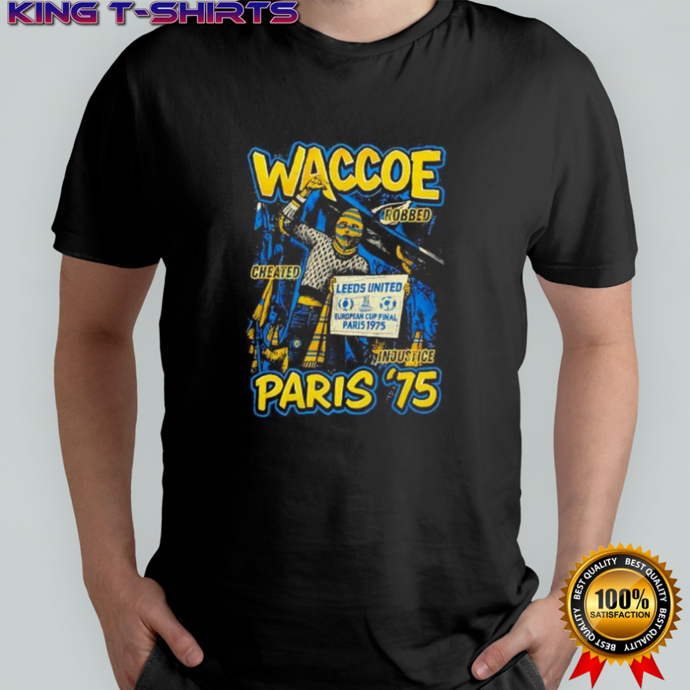 Leeds United and Bayern Munich Paris 1975 art shirt