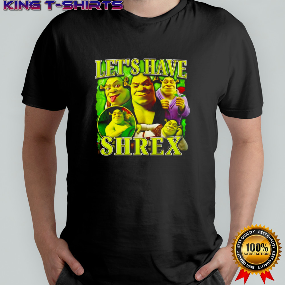 Let’s have Shrex cartoon character graphic shirt