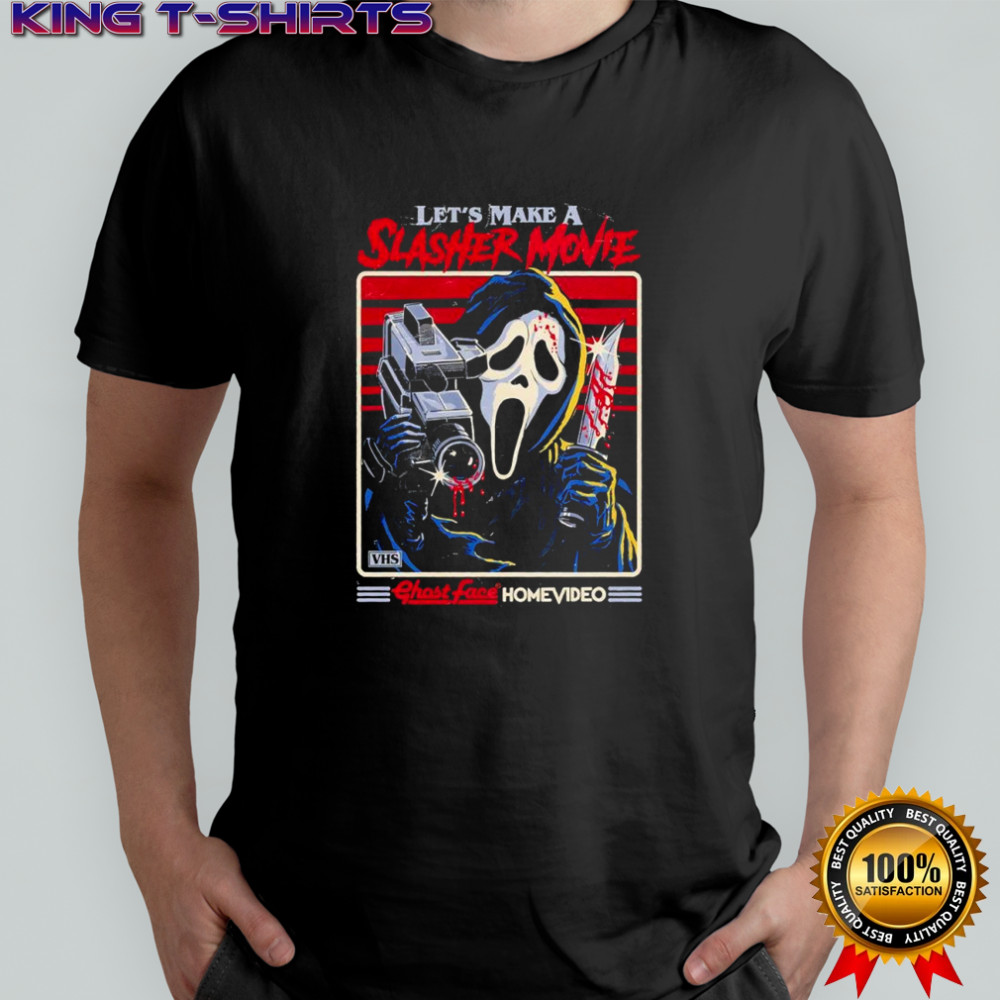 Let’s make a slasher movie Ghostface homevideo Halloween shirt