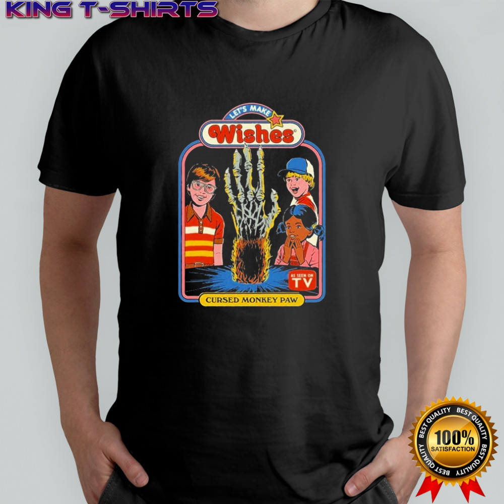 Let’s Make Wishes Cursed Monkey Paw As Seen On Tv Hands T-shirt Let’s Make Wishes Cursed Monkey Paw As Seen On Tv Hands T-shirt