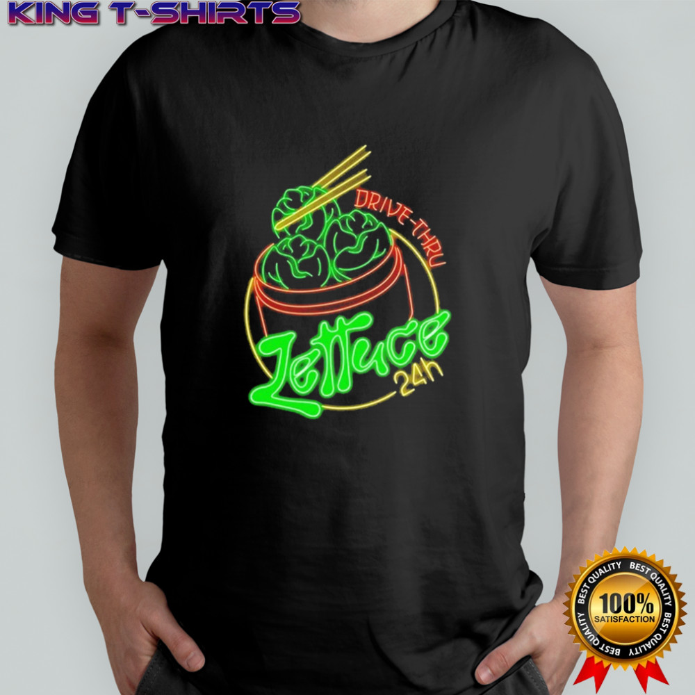 Lettuce 24 Hour Drive-Thru Neon T-shirt
