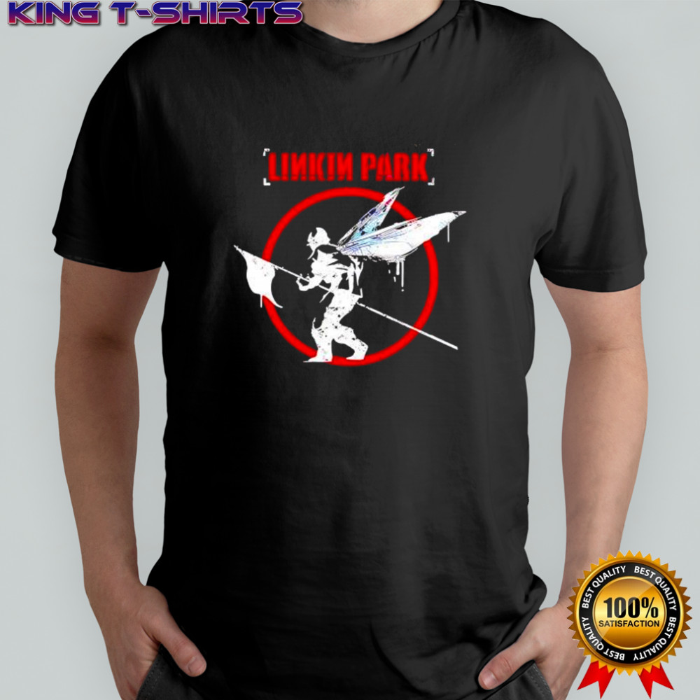 Linkin park soldier with angel wings hybrid theory rock music album shirt