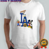 Los Angeles Dodgers Disney cartoon character mashup shirt