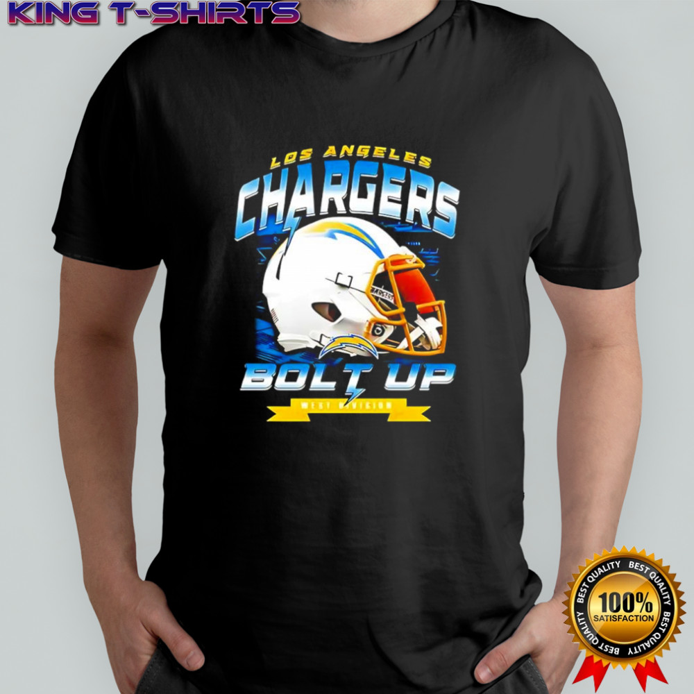 Los Angeless Chargers NFL bolt up helmet retro shirt