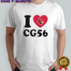 Louisville Cardinals Carter Guillaume I Heart CG56 T-Shirt