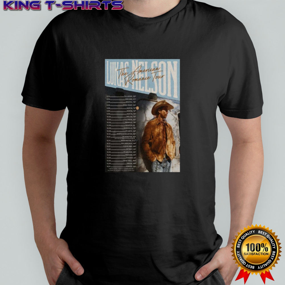 Lukas Nelson The American Romance Tour 2025 Dates T-Shirt