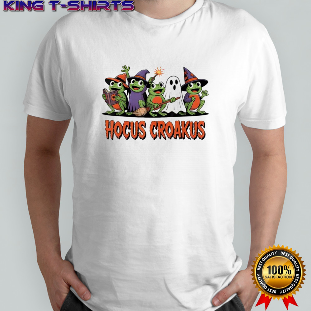 Magic Spell Funny Witch Spooky Hocus Croakus shirt