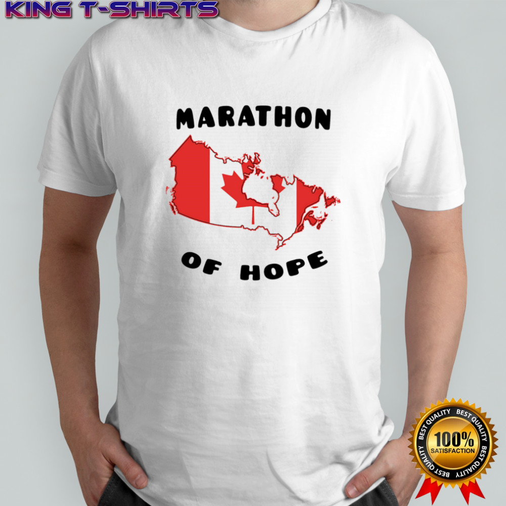 Marathon of hope Canada flag shirt