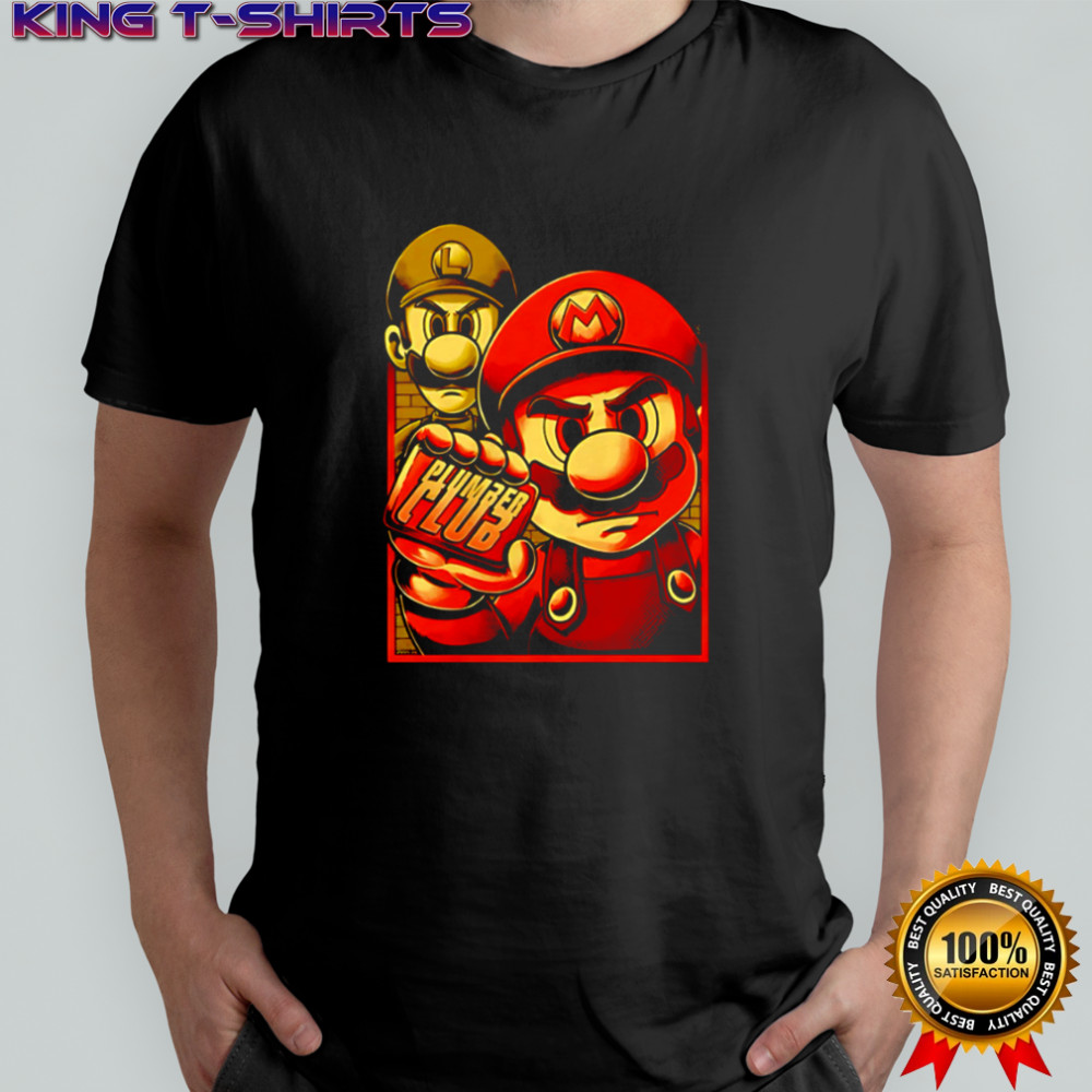 Mario Luigi Plumber Club Nintendo Video Game shirt