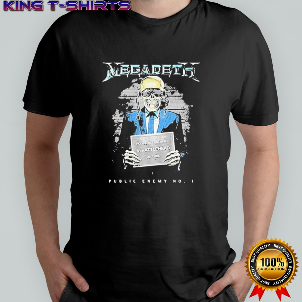 Megadeth European Event Public Enemy With EU 2025 Tour Dates T-shirt
