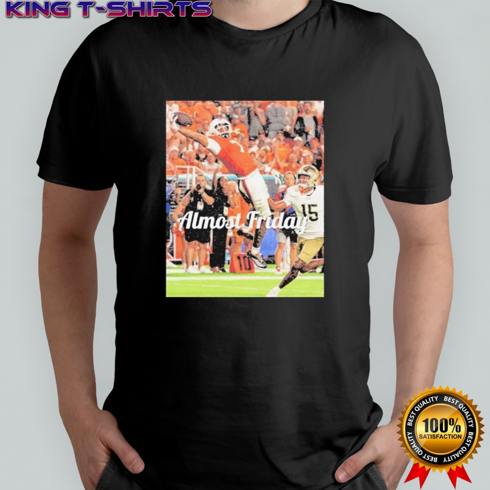 Miami Hurricanes Vs Notre Dame Fighting Irish Almost Friday 3. Miami Catch T-shirt