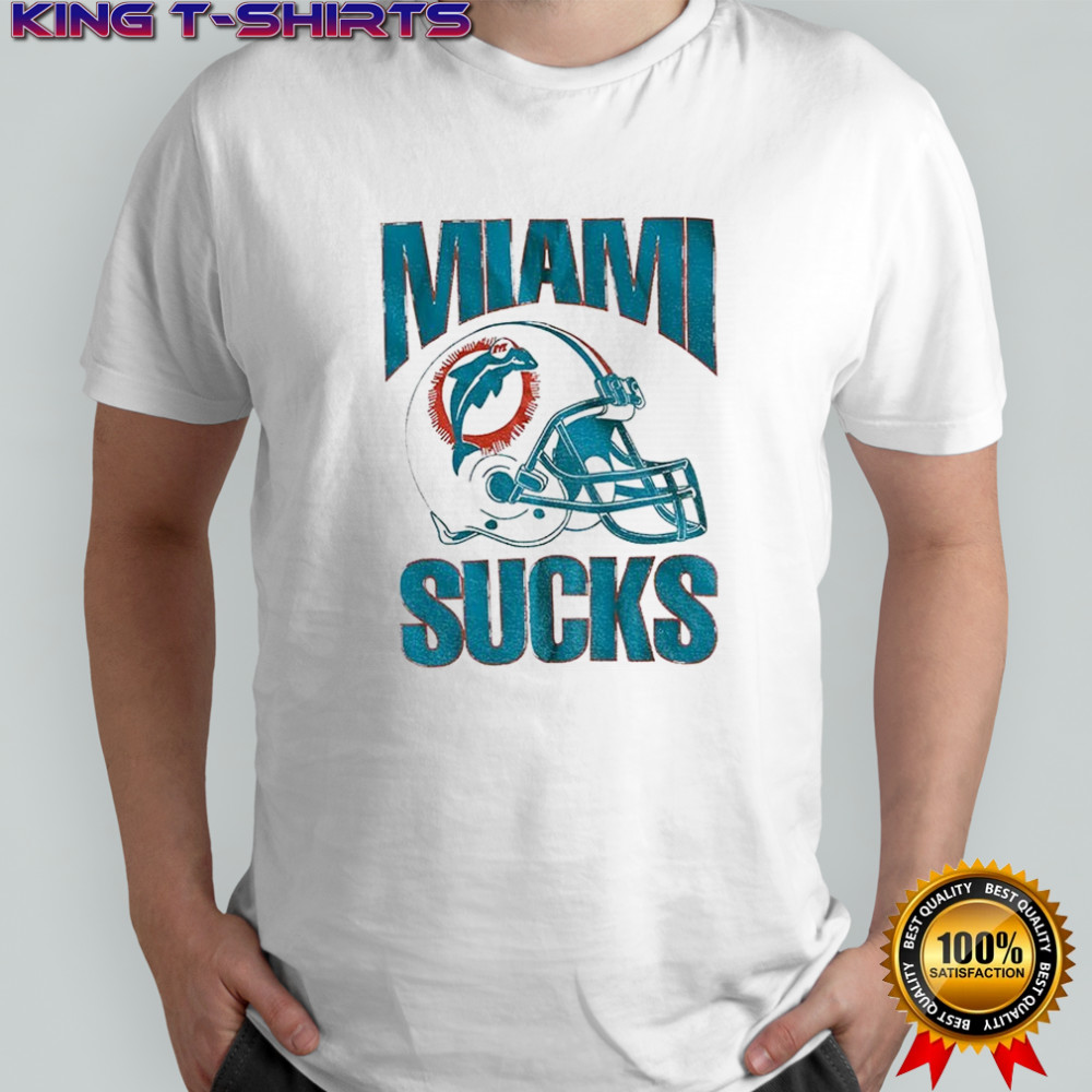 Miami Sucks Miami Dolphins helmet Football NFL 2025 shirt