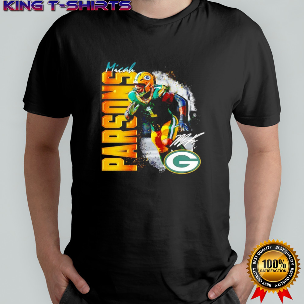 Micah Parsons Green Bay Packers football signature graphic shirt