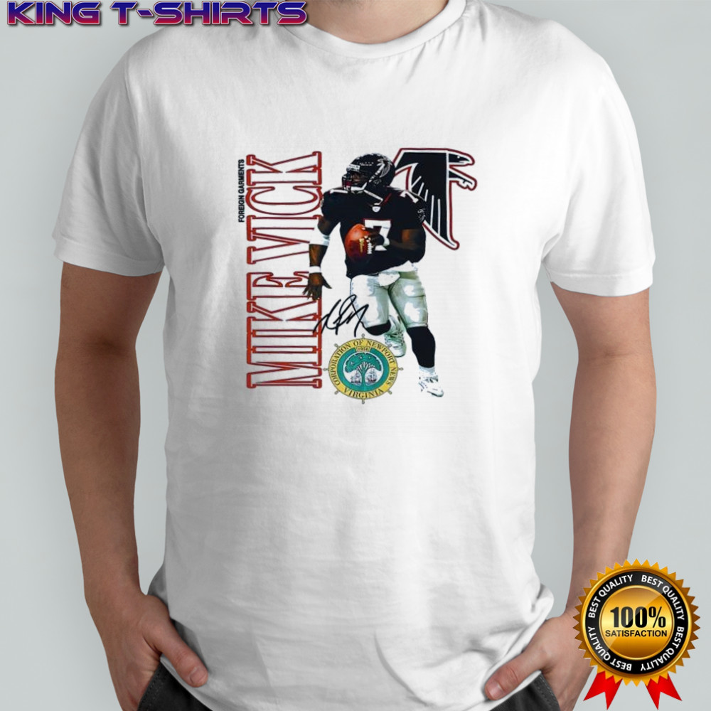 Michael vick portion of newport corp news 1958 virginia shirt